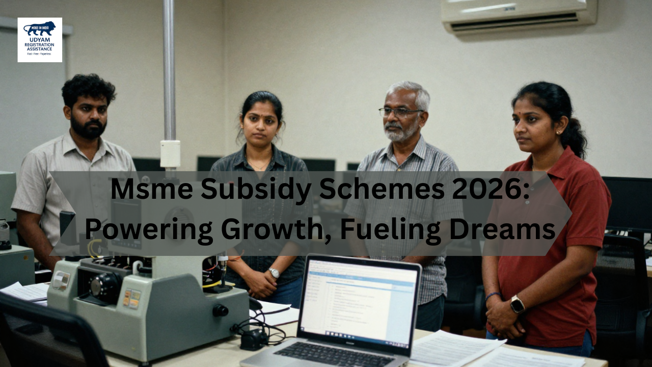 MSME Subsidy Schemes 2026| Complete Guide to Government Subsidies for Small Businesses